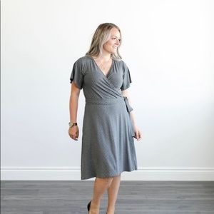 NEW Buttercream Clothing Faux Wrap Dress